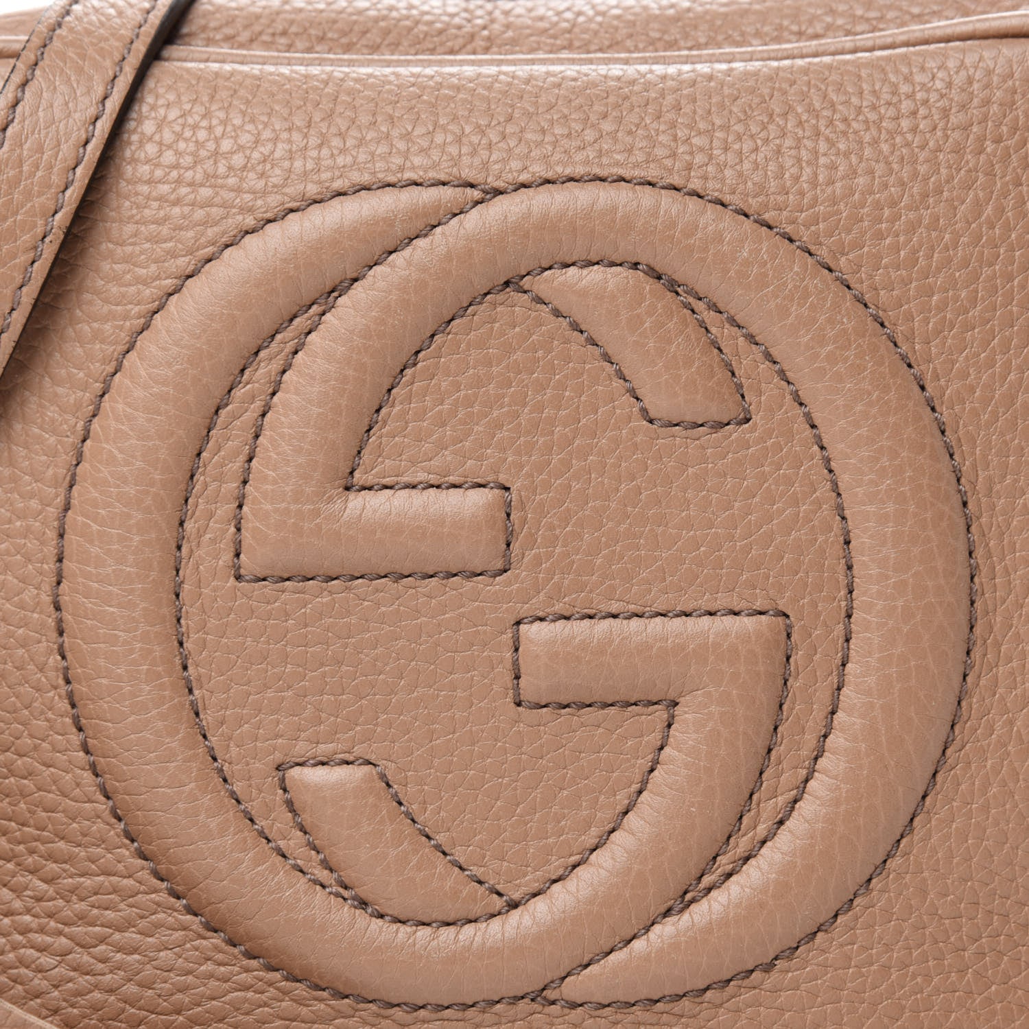 Gucci Pebbled Calfskin Small Soho Disco Bag Rose Beige 12 of 12