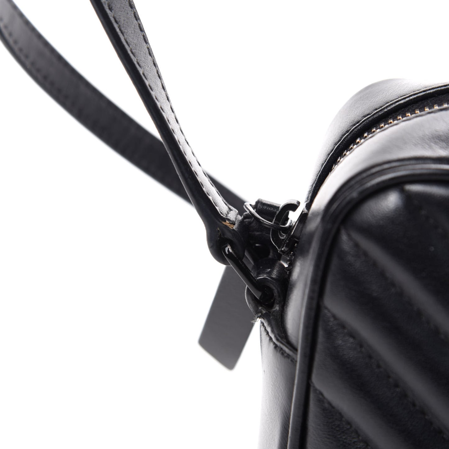 Calfskin Matelasse Monogram Lou Camera Bag Black