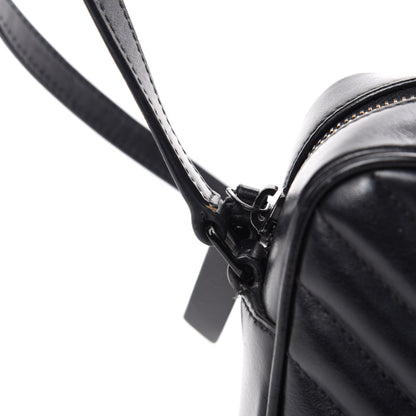 Saint Laurent Calfskin Matelasse Monogram Lou Camera Bag Black 8 of 12