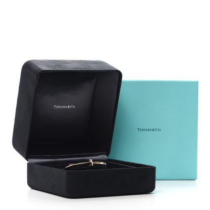 Tiffany 18K Rose Gold Narrow T T1 Hinged Bangle Bracelet 6 of 6