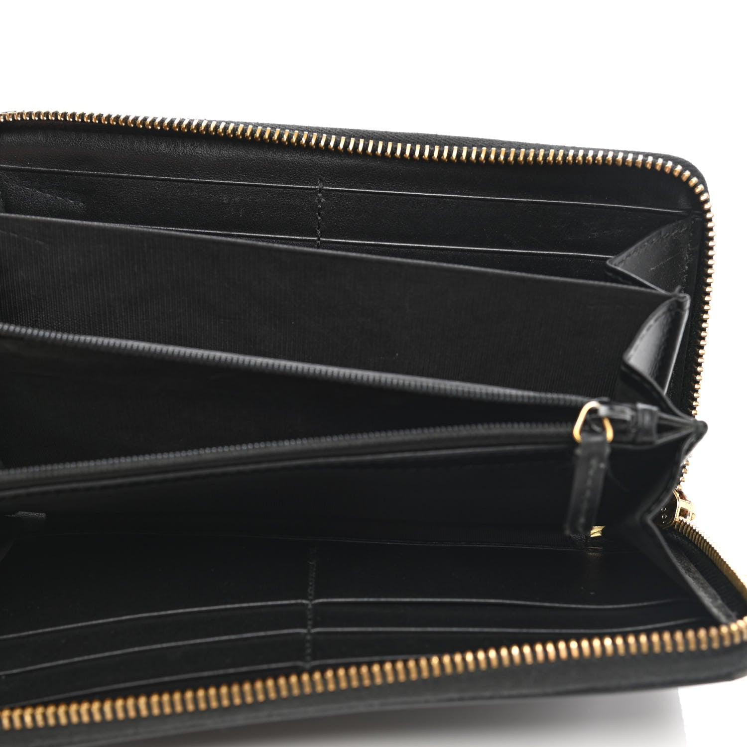 Gucci Smooth Calfskin Zip Around Wallet Black 5 of 14