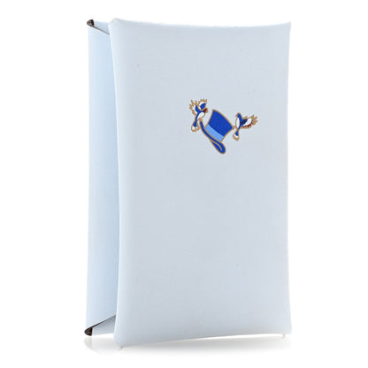Hermes Swift Printed Cowboy Calvi Card Case Bleu Brume 3 of 8