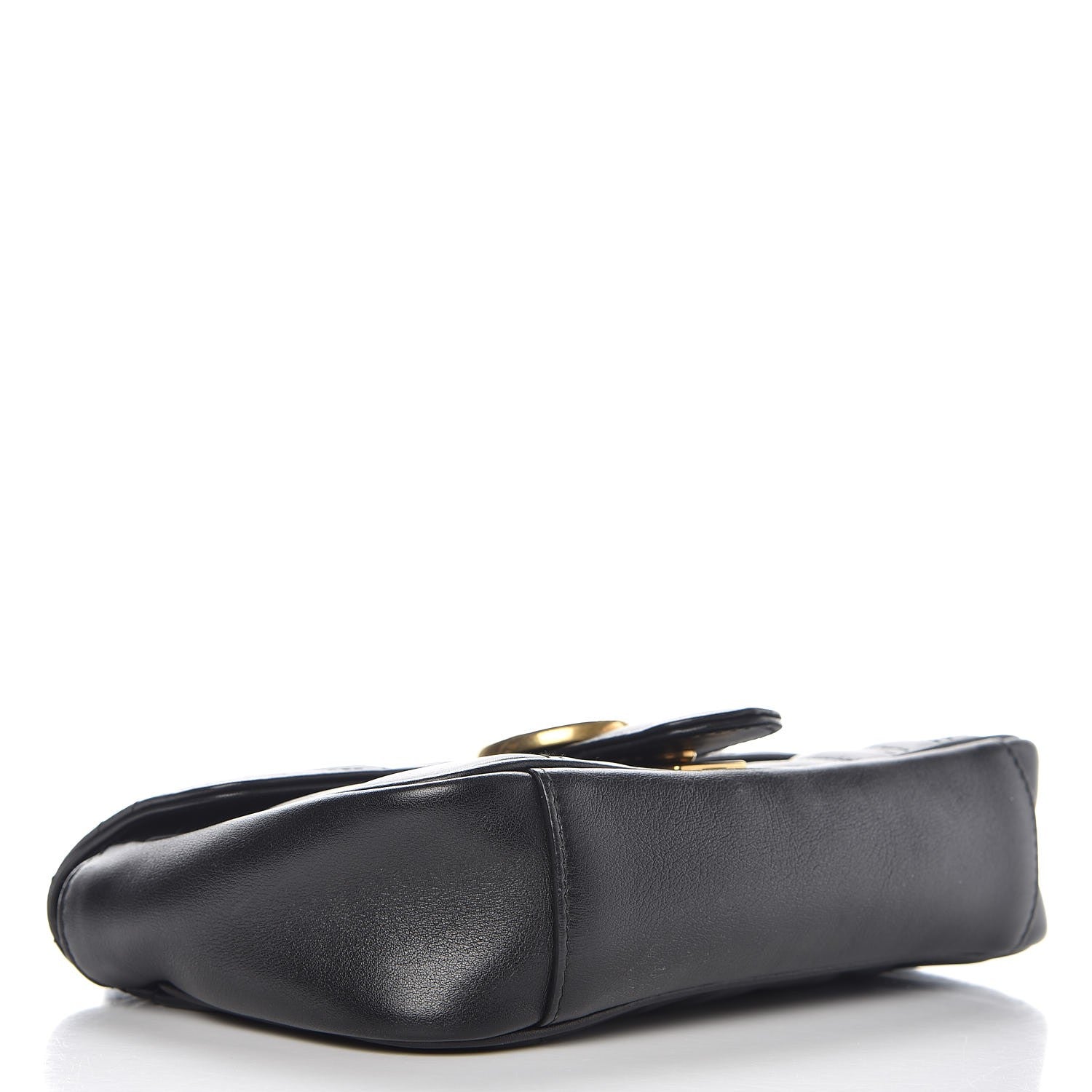 Gucci Calfskin Matelasse Mini GG Marmont Shoulder Bag Black 4 of 8