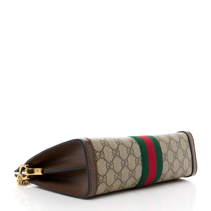 Gucci GG Supreme Monogram Web Small Ophidia Chain Shoulder Bag Brown 4 of 12