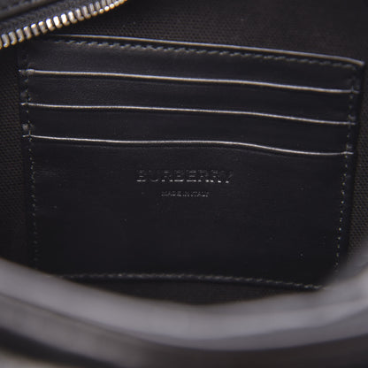 Burberry Calfskin Embossed Monogram Small Camera Bag Black 6 of 9
