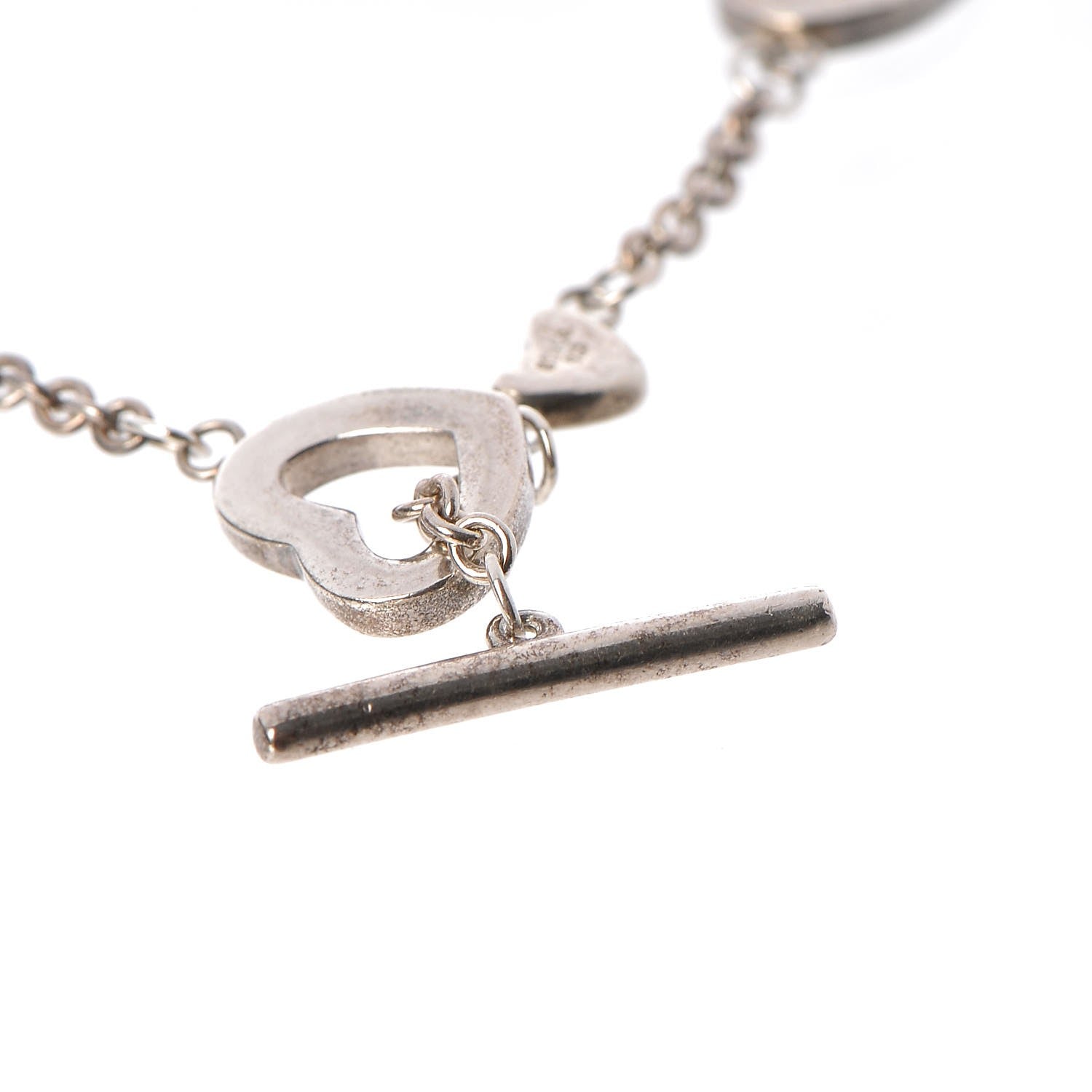 Tiffany Sterling Silver Heart Toggle Bracelet 4 of 6