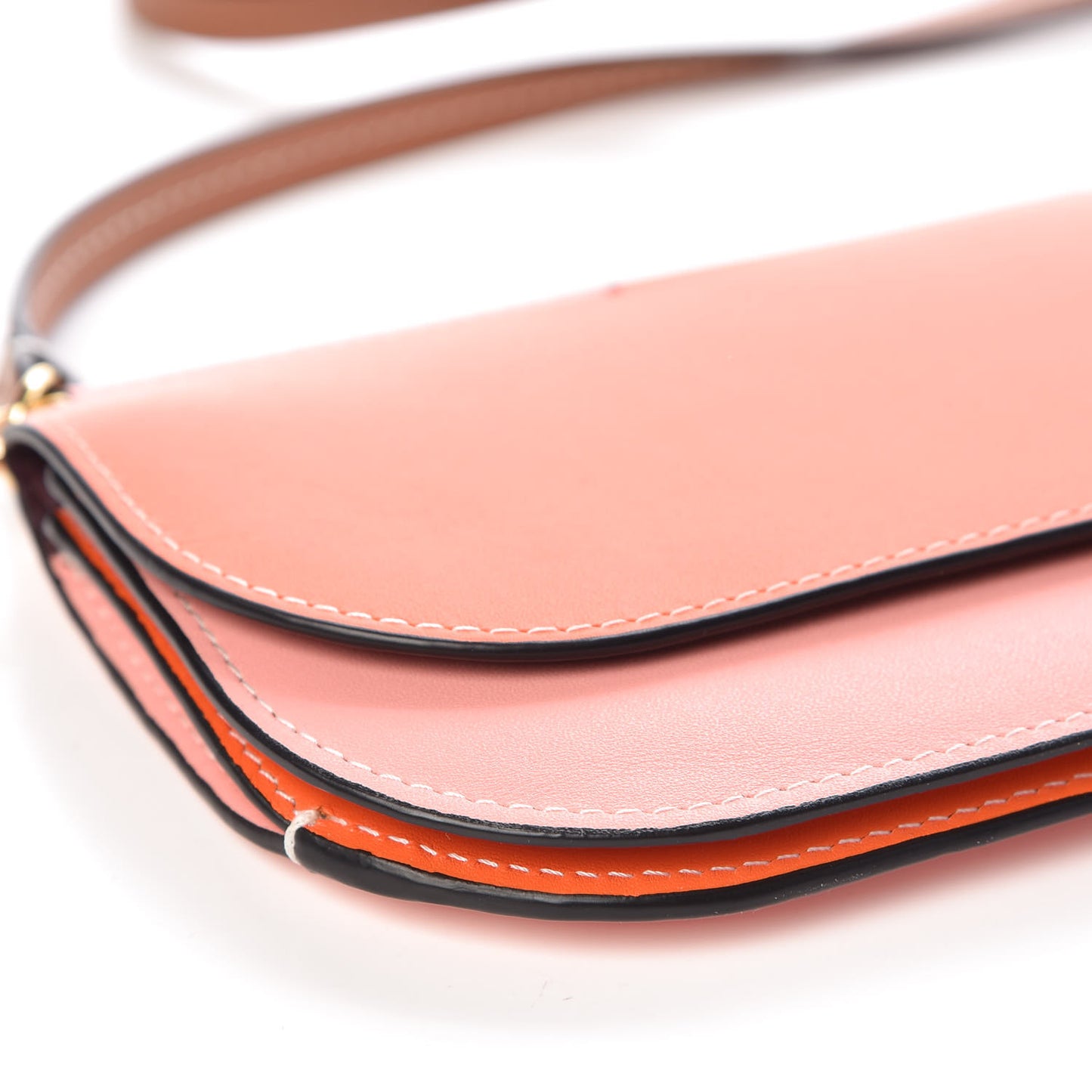 Calfskin Gate Crossbody Bag Orange Blossom