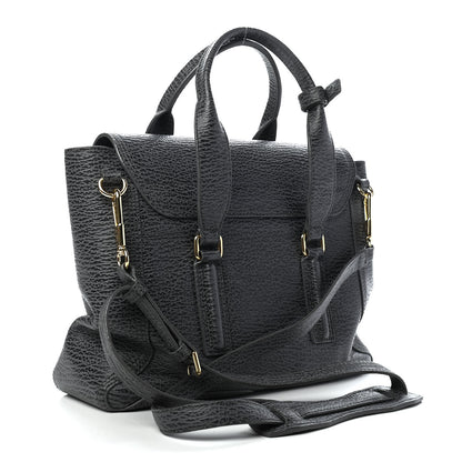 3.1 Phillip Lim Textured Calfskin Medium Pashli Satchel Ash Charcoal 2 of 10