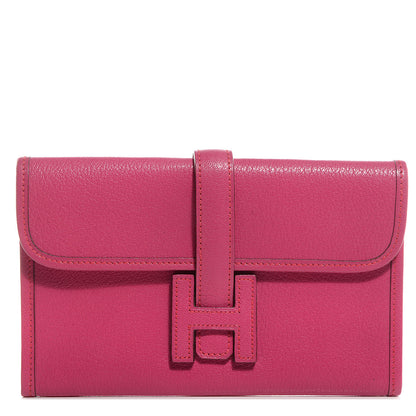 Hermes Chèvre Jige Mini 20 Clutch Fuchsia 1 of 19