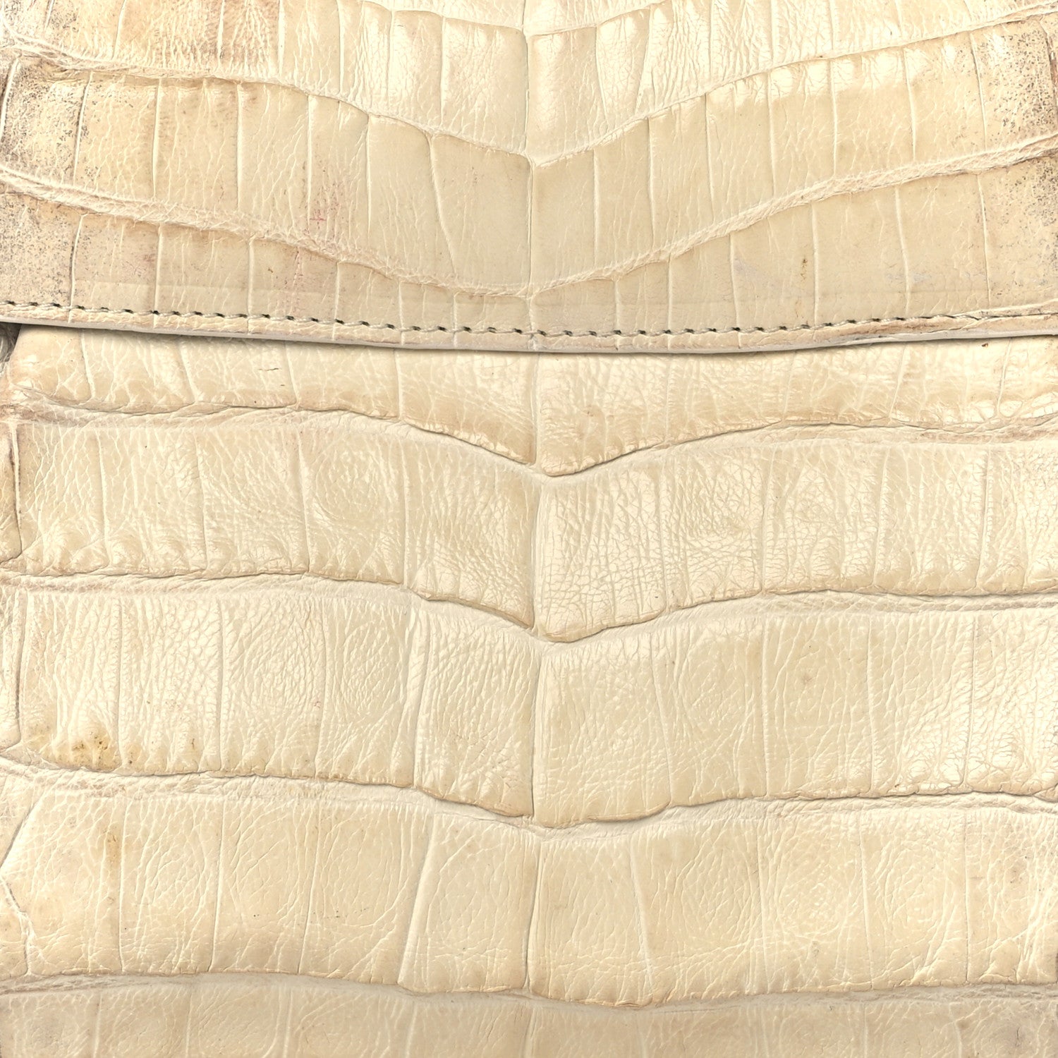 Nancy Gonzalez Crocodile Foldover Clutch Beige 8 of 12