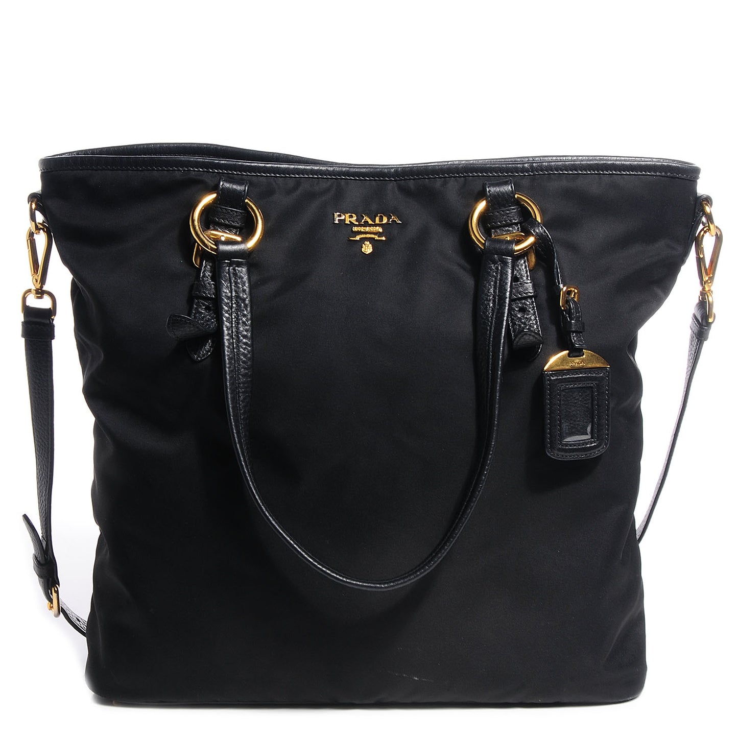 Tessuto Nylon Large Tote Nero Black