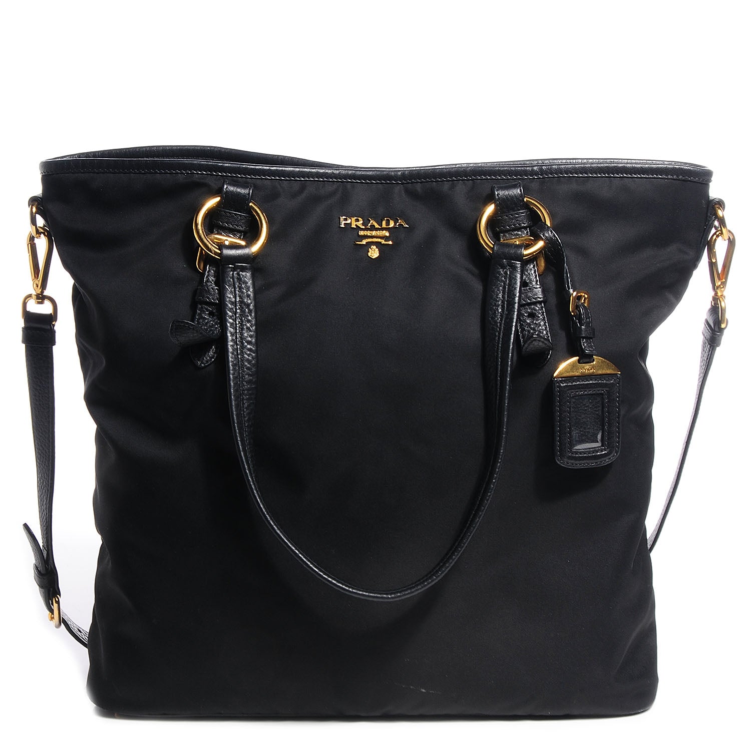 Prada Tessuto Nylon Large Tote Nero Black 1 of 10