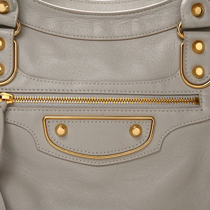 Balenciaga Agneau Gold Metallic Edge Hardware City Gris Glace 9 of 11