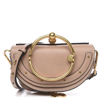 Chloe Calfskin Small Nile Bracelet Minaudiere Bag Biscotti Beige 1 of 12
