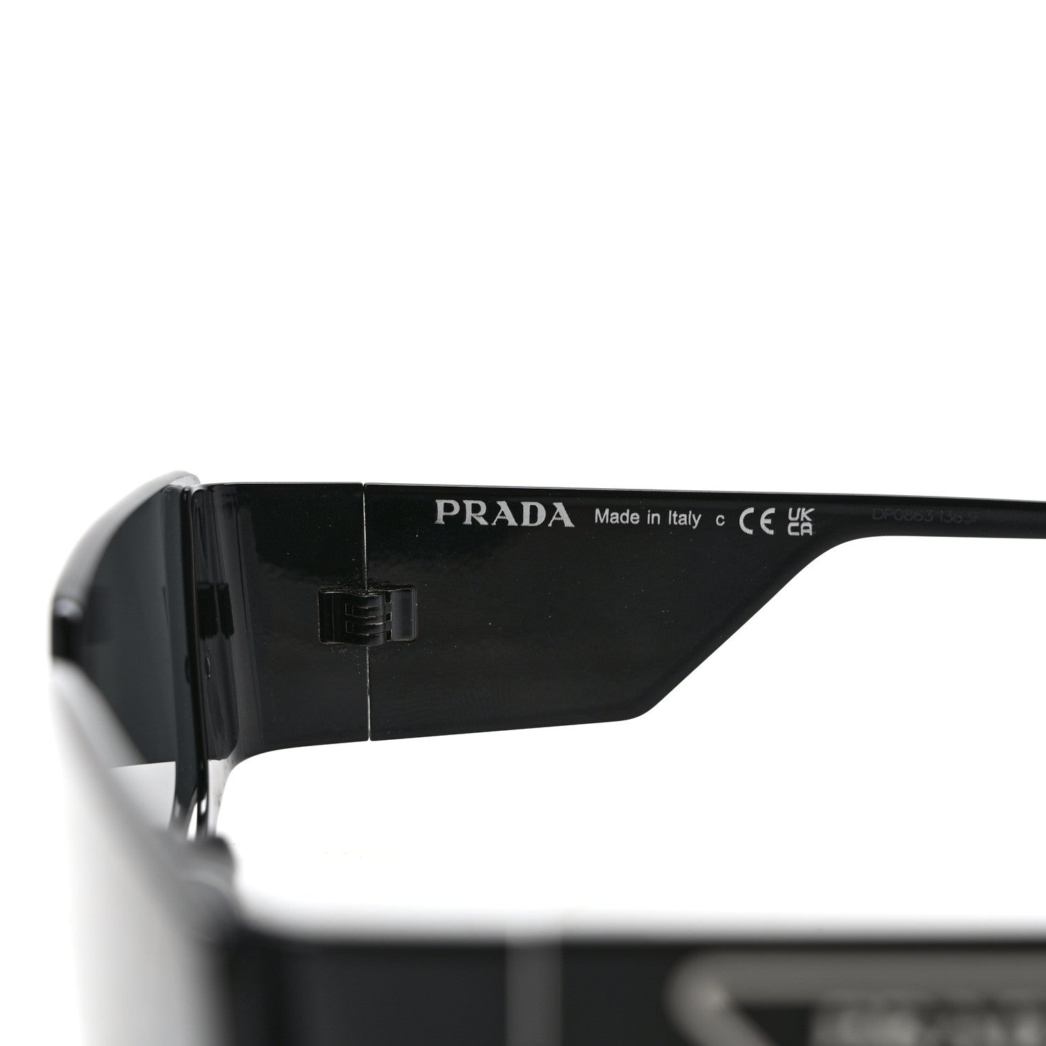 Prada Acetate Symbole Sunglasses SPR 58Z Black 5 of 7