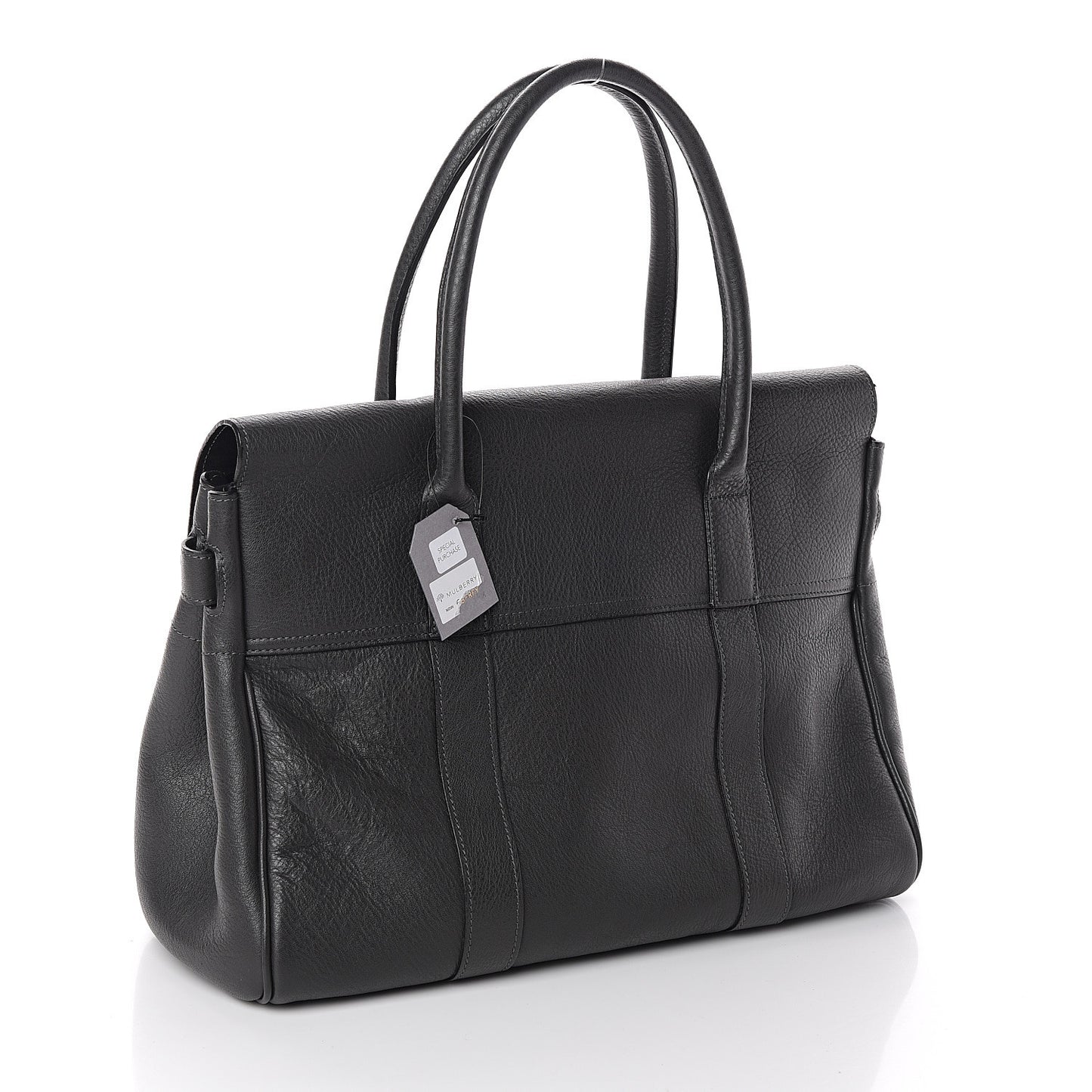 Pebbled Calfskin Bayswater Graphite