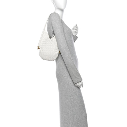 Bottega Veneta Nappa Intrecciato Small Solstice Hobo White 2 of 11