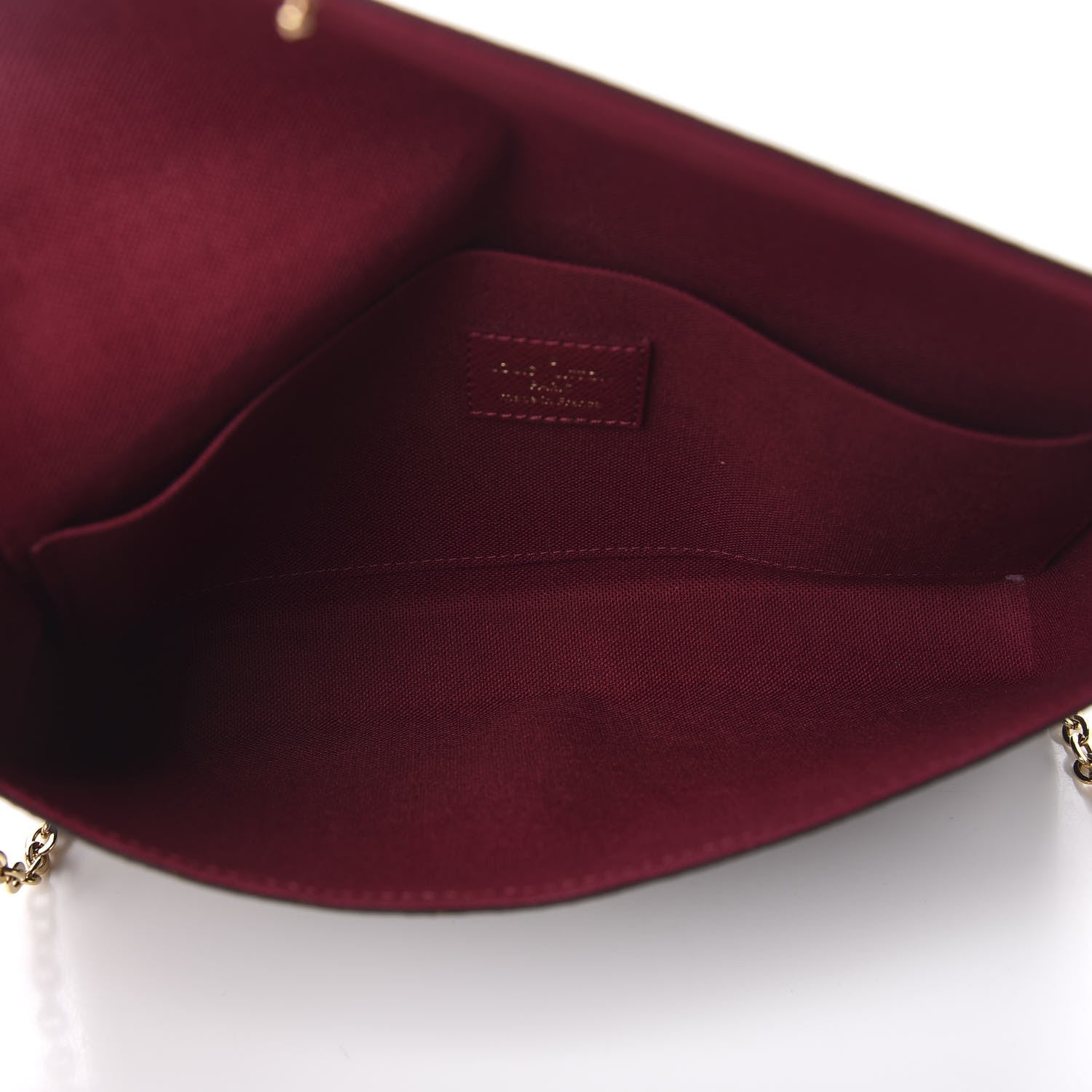 Louis Vuitton Monogram Pochette Felicie Chain Wallet Fuchsia 5 of 11