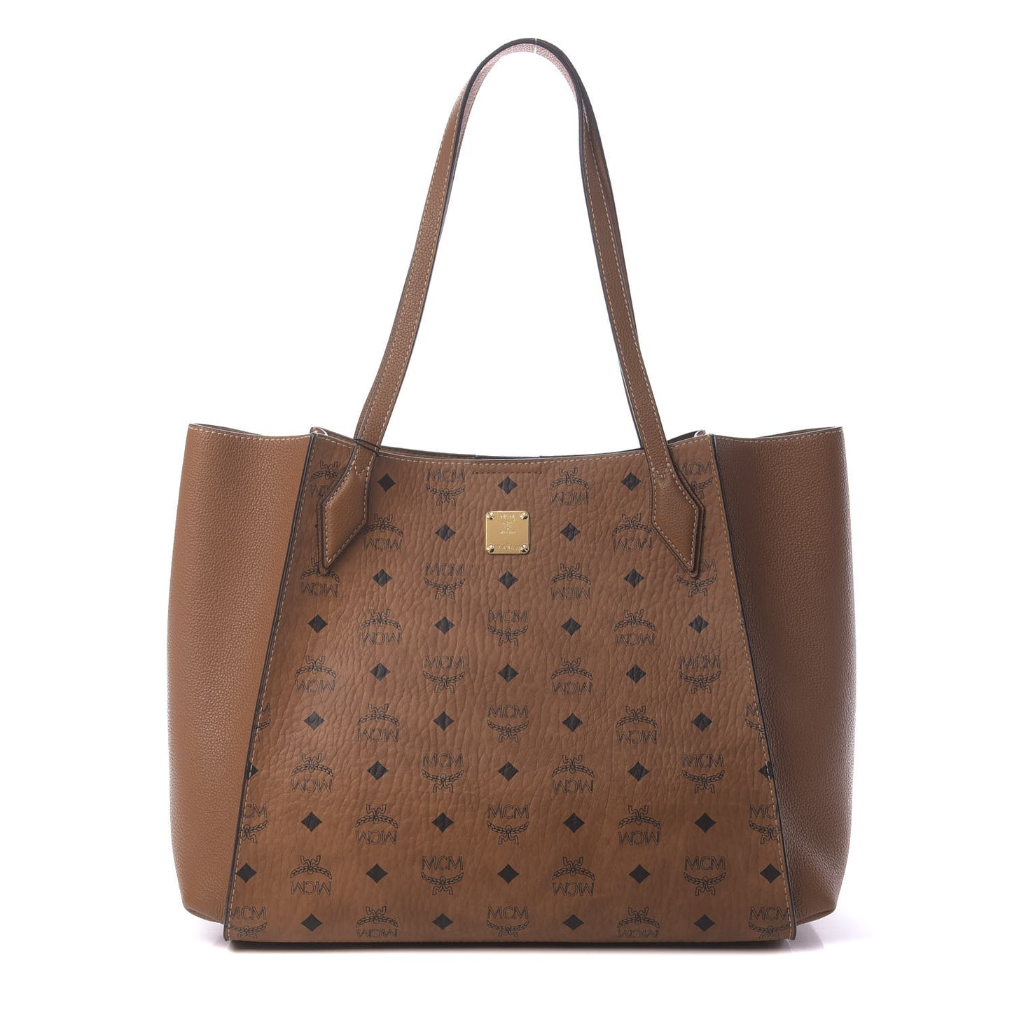 Visetos Medium Yris Shopper Tote Cognac