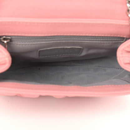 Chanel Washed Lambskin Quilted Mini Chain Around Messenger Pink 5 of 12