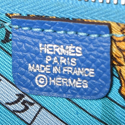 Hermes Epsom Silk'In Wallet Mykonos 6 of 9