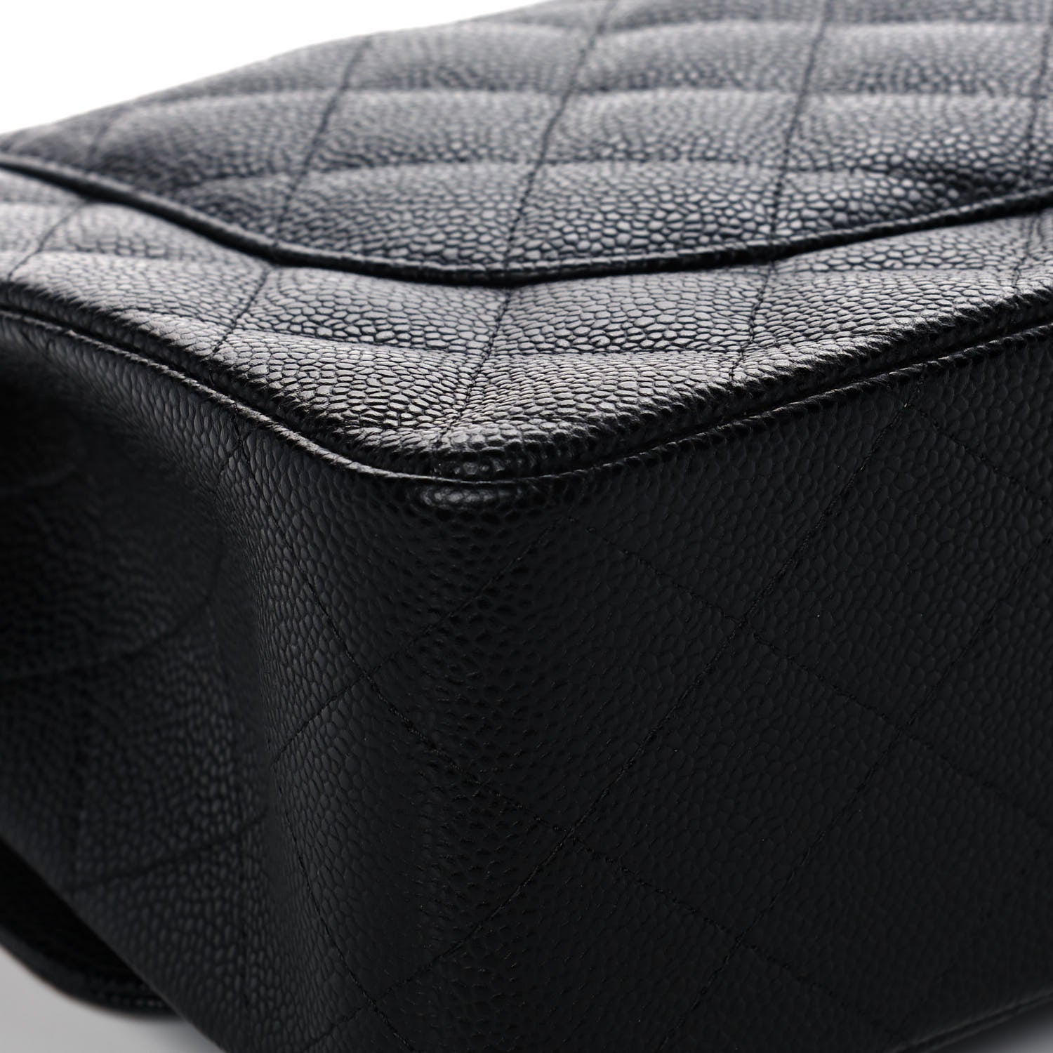 Chanel Caviar Quilted Jumbo Double Flap Black 11 of 14