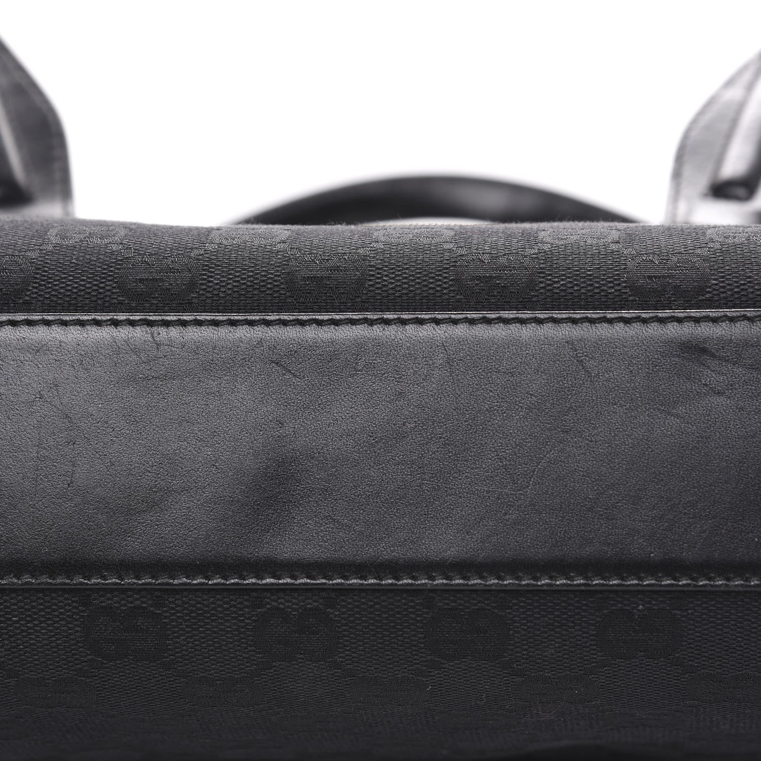 Gucci Monogram Tote Bag Black 9 of 15