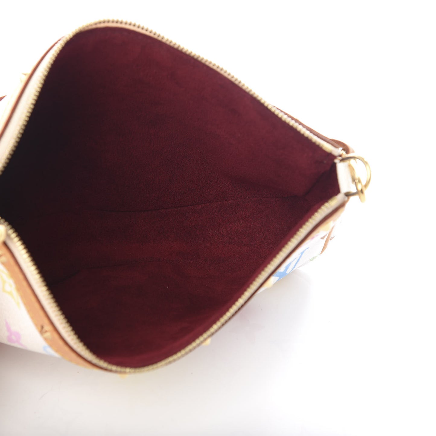 Monogram Multicolor Pochette Accessories White