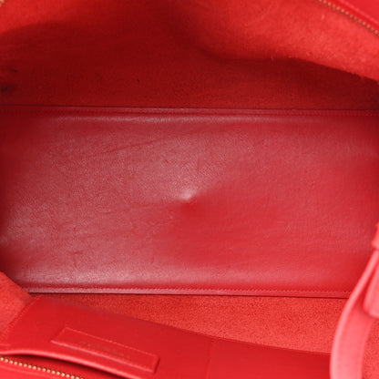 Saint Laurent Calfskin Small Monogram Cabas Lipstick Red 5 of 25