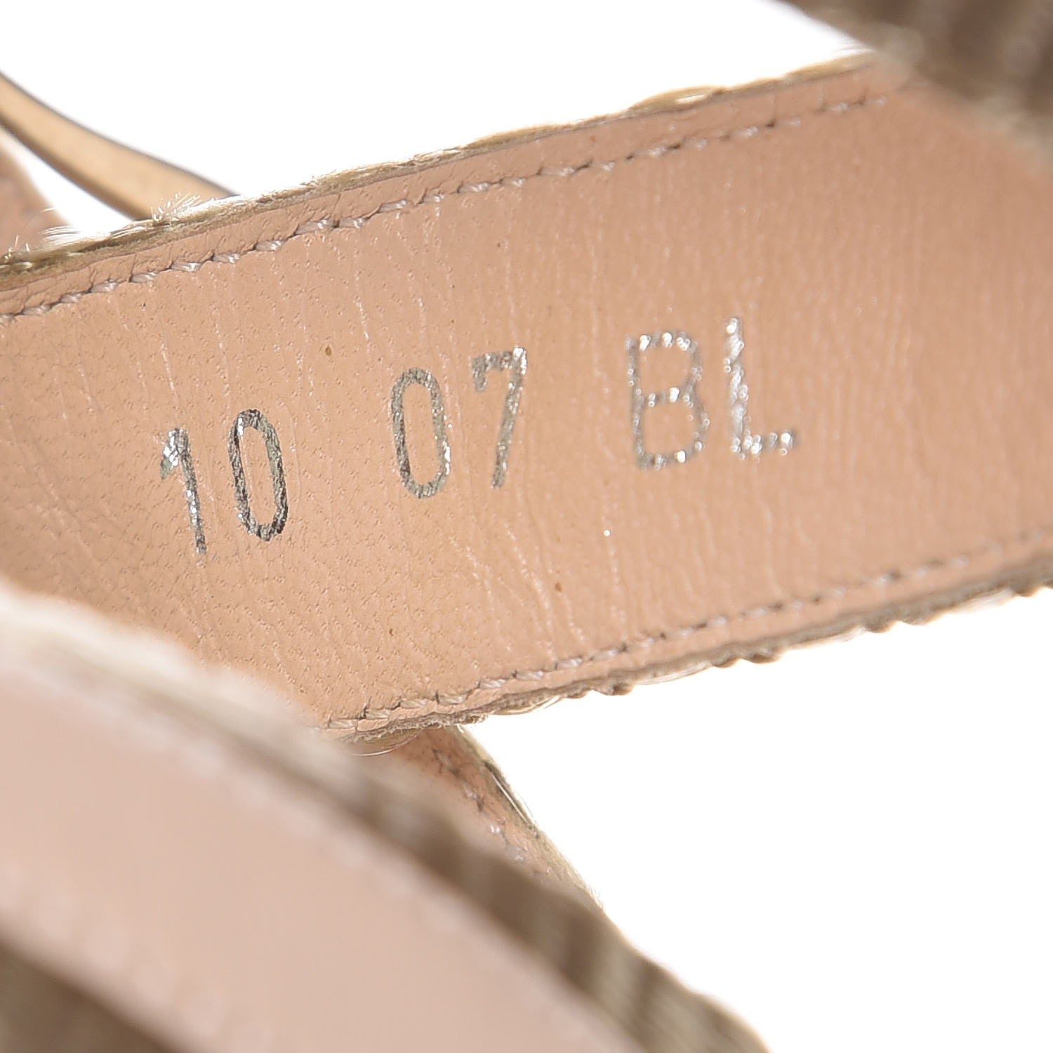 Christian Dior Calfskin Buckle Mule Sandals 40 Beige Gold 12 of 13