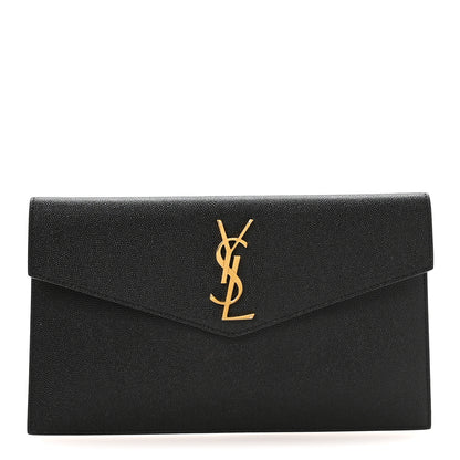 Saint Laurent Grain De Poudre Uptown Pouch Black 1 of 8