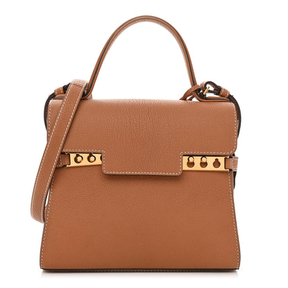 Delvaux Crispy Calfskin Mini Tempete Satchel Vegetal 3 of 10