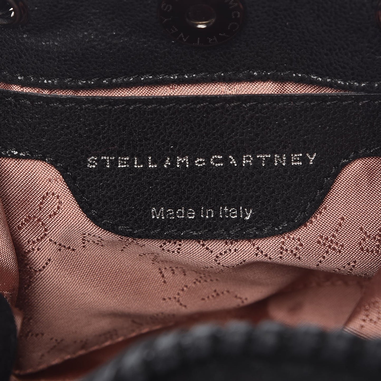 Shaggy Deer Small Falabella Bucket Bag Black