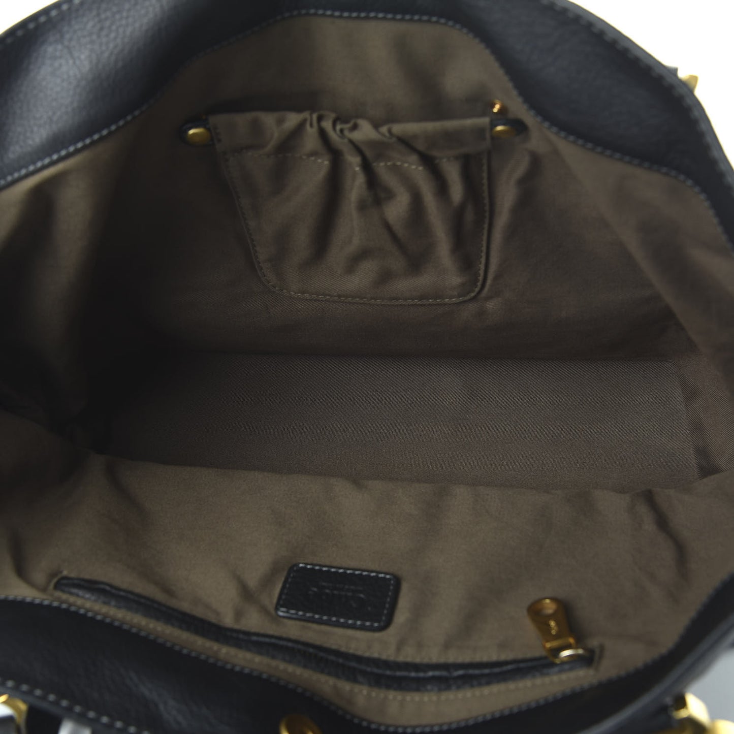 Calfskin Large New Marcie Tote Black