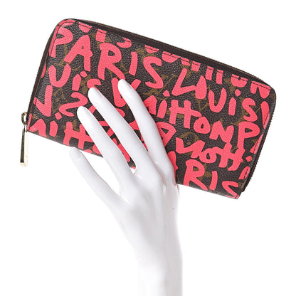 Louis Vuitton Monogram Graffiti Zippy Wallet Fuchsia 2 of 9