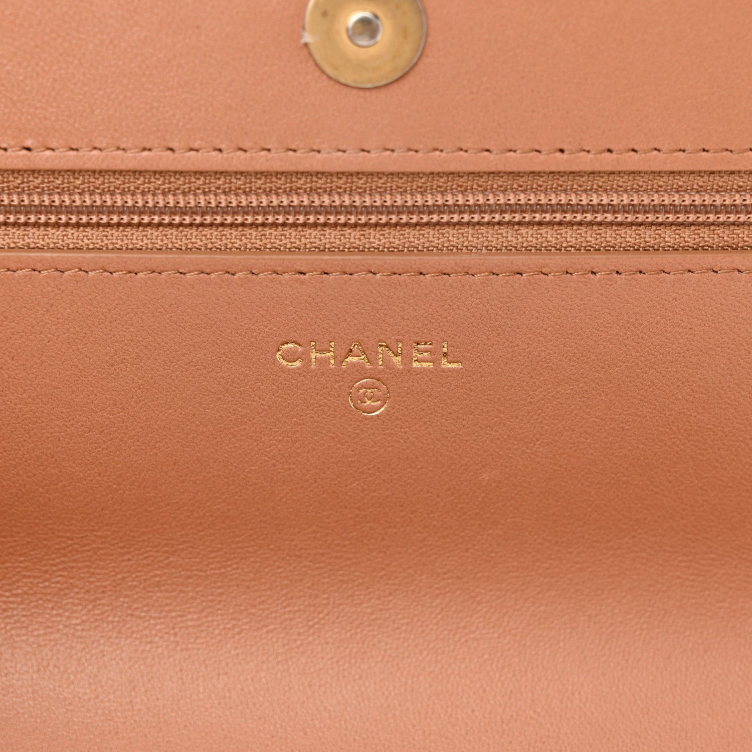 Chanel Lambskin Quilted Chanel 19 Wallet On Chain WOC Brown 6 of 12