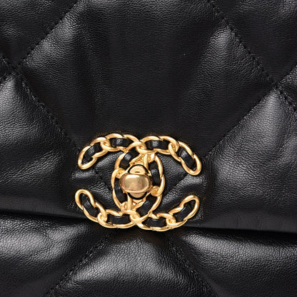 Chanel Lambskin Quilted Medium 19 Flap Black 7 of 10