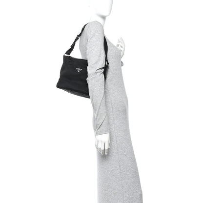 Prada Nylon Shoulder Bag  Black 2 of 15