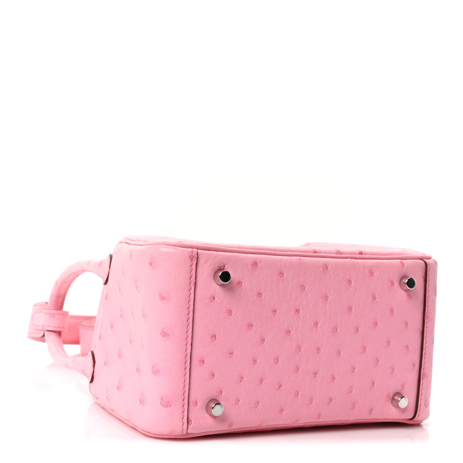 Hermes Ostrich Mini Lindy 20 Rose Bubblegum 4 of 10