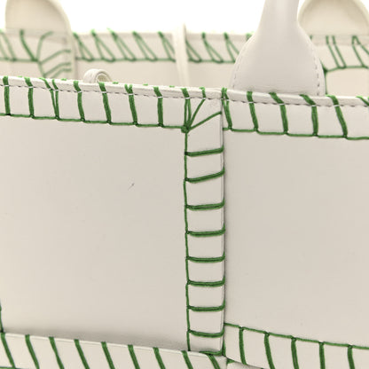 Bottega Veneta Nappa Maxi Intrecciato Overlock Stitched Small Arco Tote White Parakeet 8 of 12