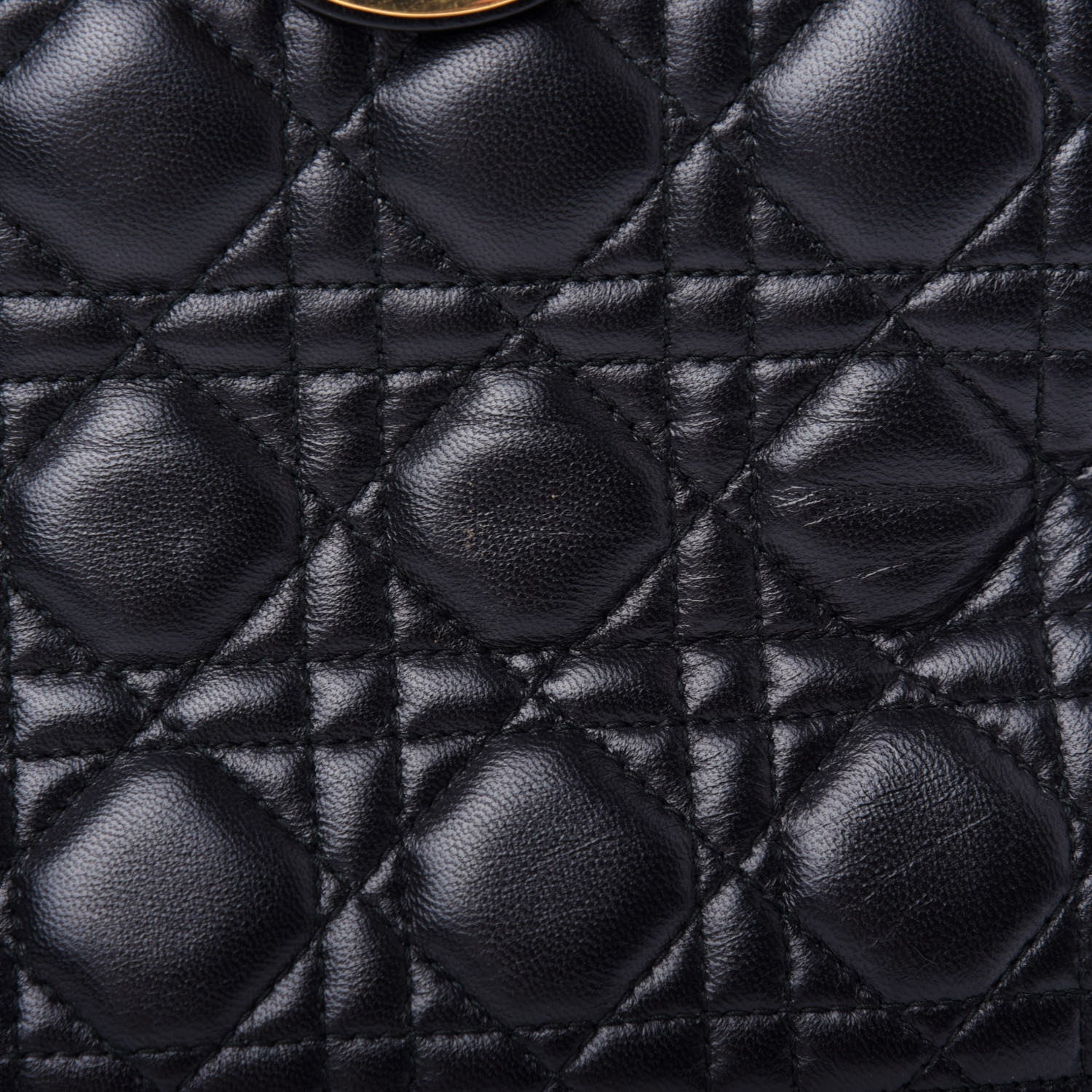 Christian Dior Lambskin Cannage Large Lady Dior Black 11 of 11