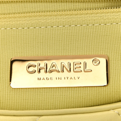 Chanel Lambskin Quilted Medium Chanel 19 Flap Yellow 6 of 10