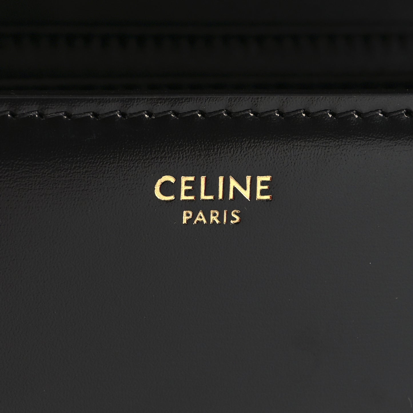 Shiny Calfskin Medium Triomphe Black
