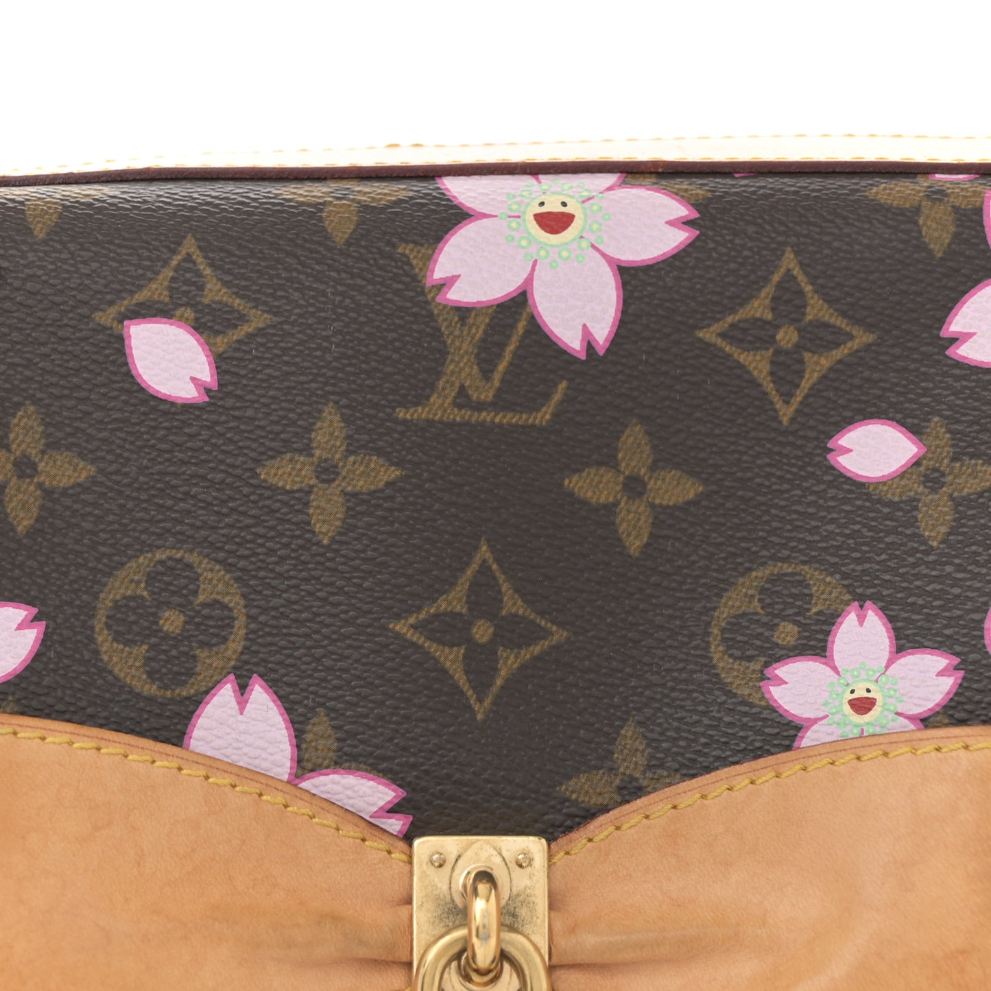 Monogram Cherry Blossom Sac Retro Bag Brown