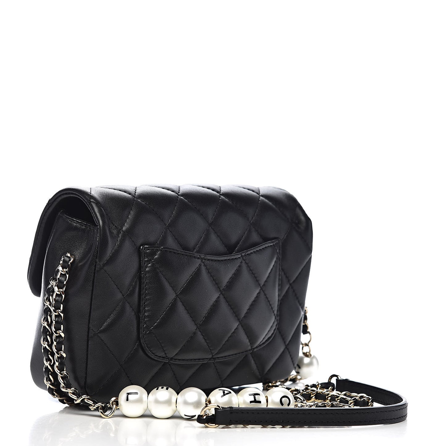 Lambskin Quilted Small My Precious Flap Black