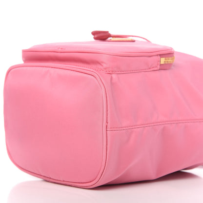 Prada Saffiano Tessuto Nylon Mini Bucket Crossbody Bag Pink 7 of 10