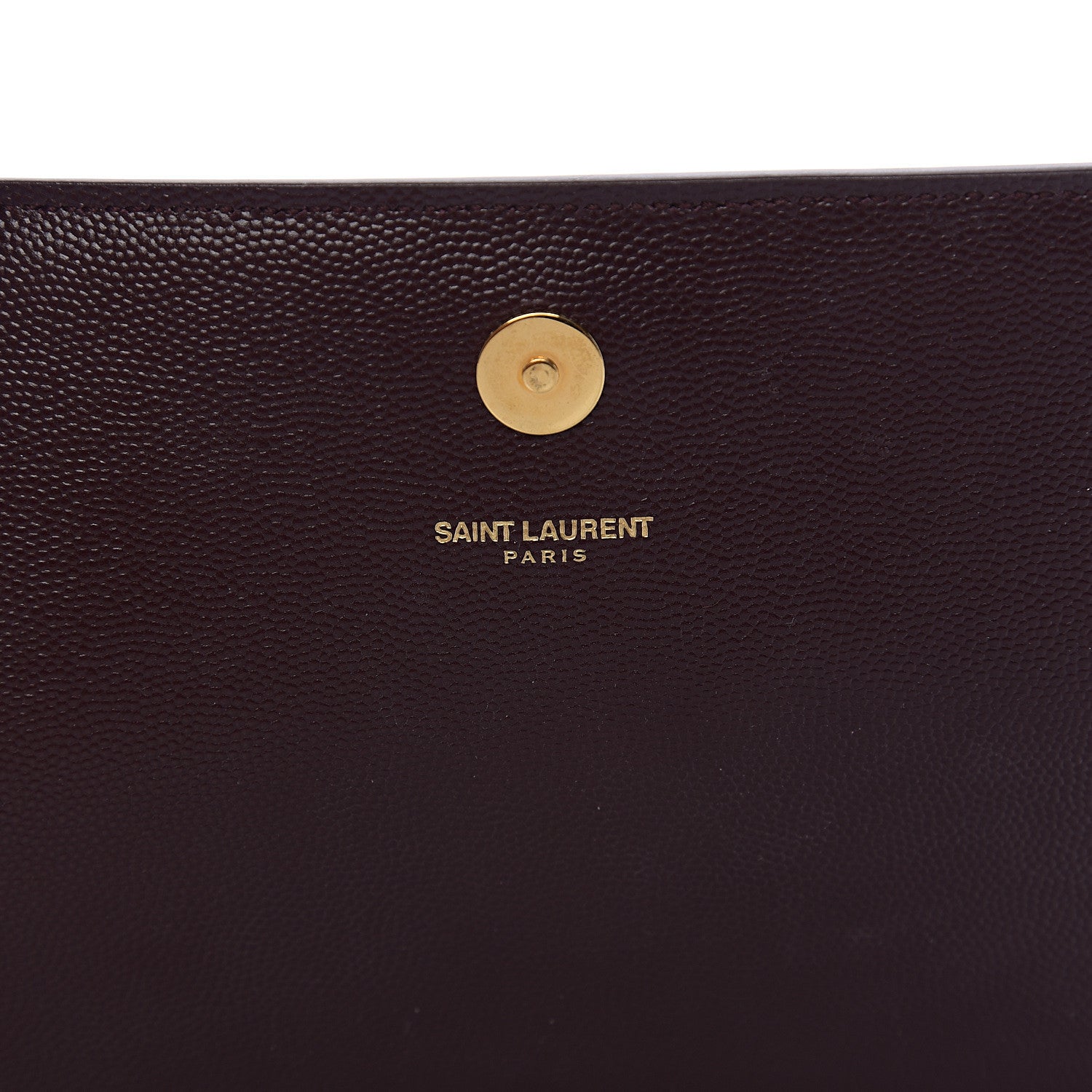 Saint Laurent Grain De Poudre Classic Monogram Cassandre Clutch Amaranto 5 of 7