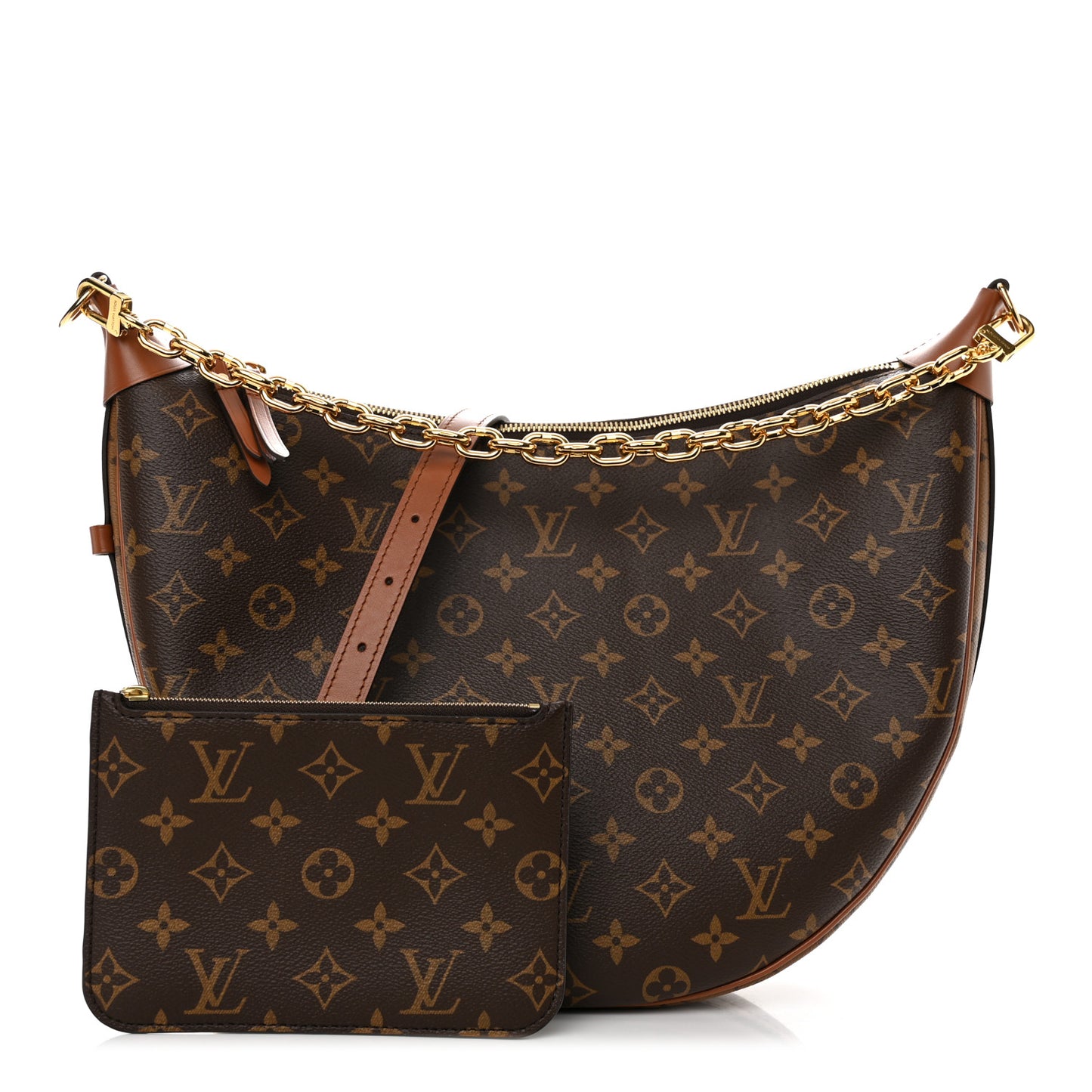 Reverse Monogram Loop Hobo