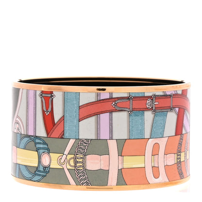 Hermes Enamel Printed Extra Wide Bracelet 65 1 of 5