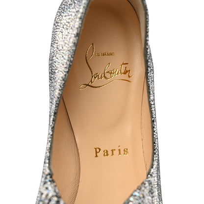 Christian Louboutin Nappa Mica Gil Mary Jane Ballet Flats 38.5 Silver 7 of 7